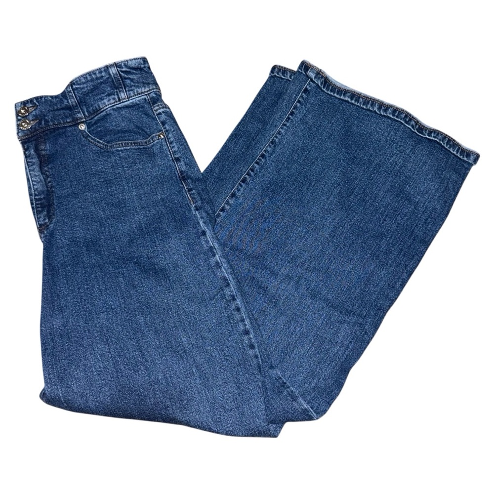 I.N.C. Wide Leg High Rise Double Button Size 8/29 Jeans